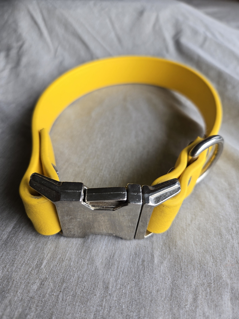 Auburn Leathercrafters Sparky’s Choice Collar – Yellow (Waterproof & Odor-Resist